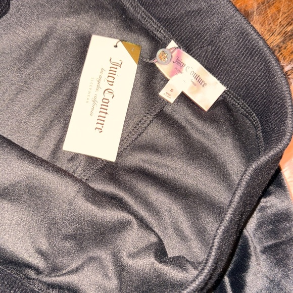 Juicy Couture Black Bling Velour Pants - Picture 4 of 4